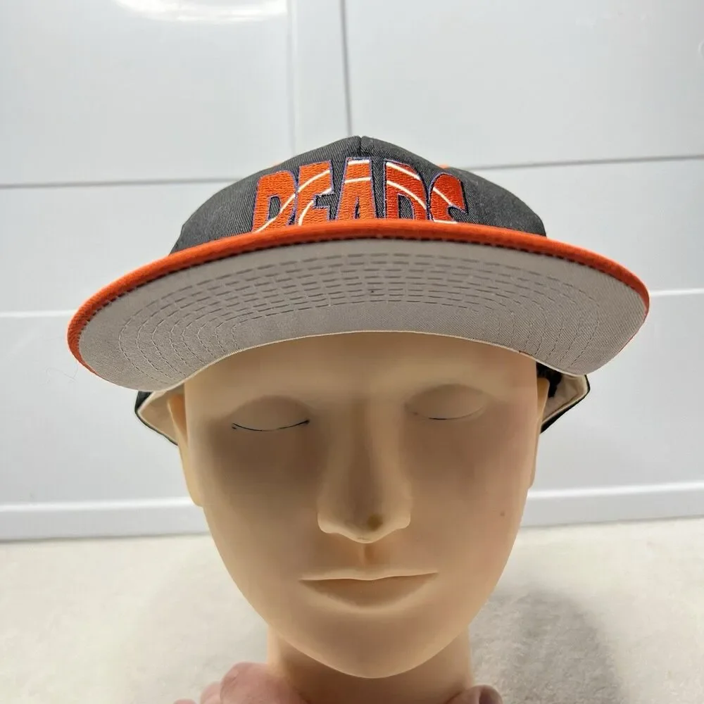 Vintage Chicago Bears Hat One Size #1 Apparel NFL SnapBack Cap 90s Y2K USA